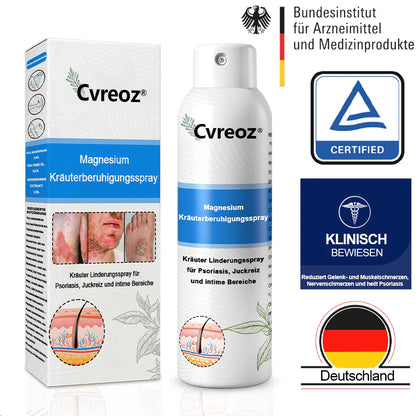 Offizieller Shop🎁: Cvreoz® Magnesium Kräuter Hautspray ⚕️ Entspricht den deutschen Hautpflege-Standards