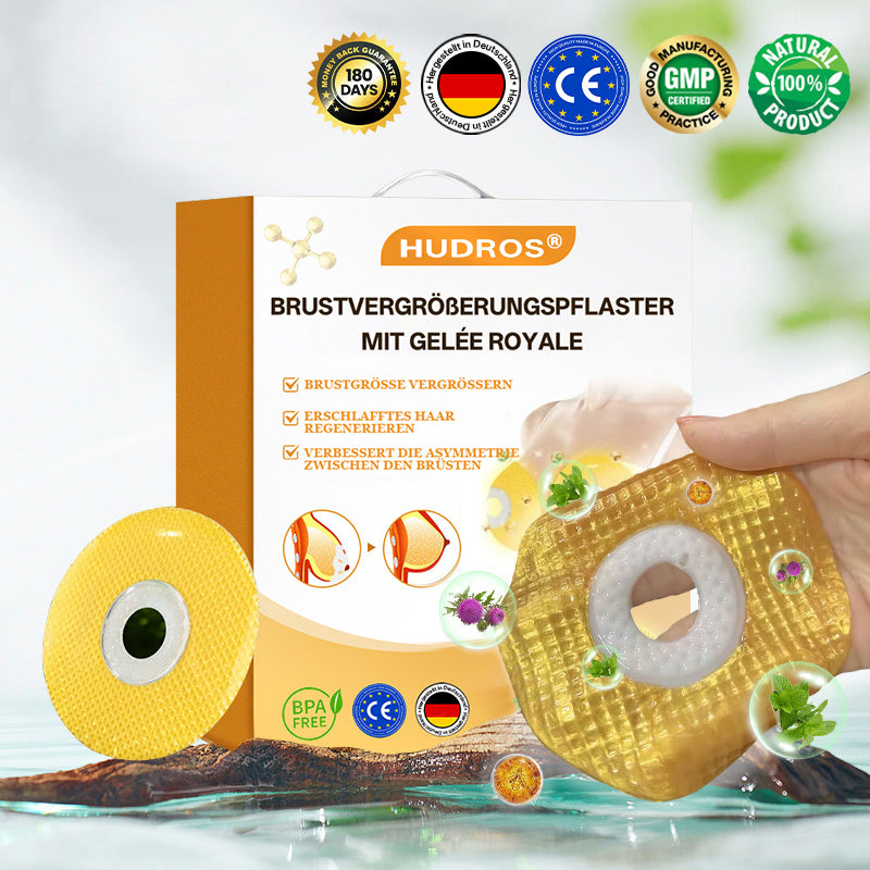 【Offizieller Flagship-Store】𝐇𝐔𝐃𝐑𝐎𝐒® Brustvergrößerungspflaster mit Gelée Royale — Sicher in der Stillzeit anwendbar