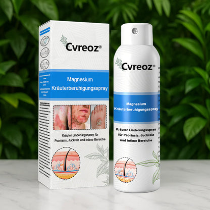 Offizieller Shop🎁: Cvreoz® Magnesium Kräuter Hautspray ⚕️ Entspricht den deutschen Hautpflege-Standards