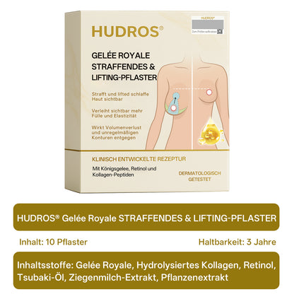 【Offizieller Flagship-Store】👑𝐇𝐔𝐃𝐑𝐎𝐒® Gelée Royale STRAFFENDES LIFTING-PFLASTER — Sicher in der Stillzeit anwendbar