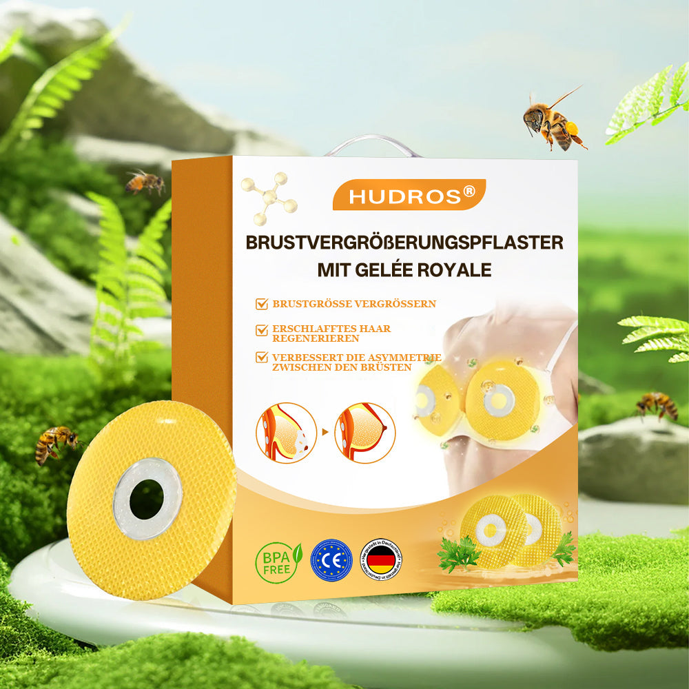 【Offizieller Flagship-Store】𝐇𝐔𝐃𝐑𝐎𝐒® Brustvergrößerungspflaster mit Gelée Royale — Sicher in der Stillzeit anwendbar