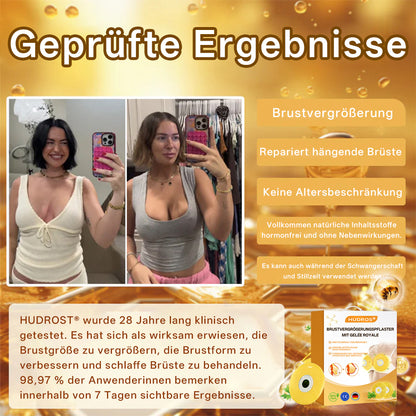 【Offizieller Flagship-Store】𝐇𝐔𝐃𝐑𝐎𝐒® Brustvergrößerungspflaster mit Gelée Royale — Sicher in der Stillzeit anwendbar
