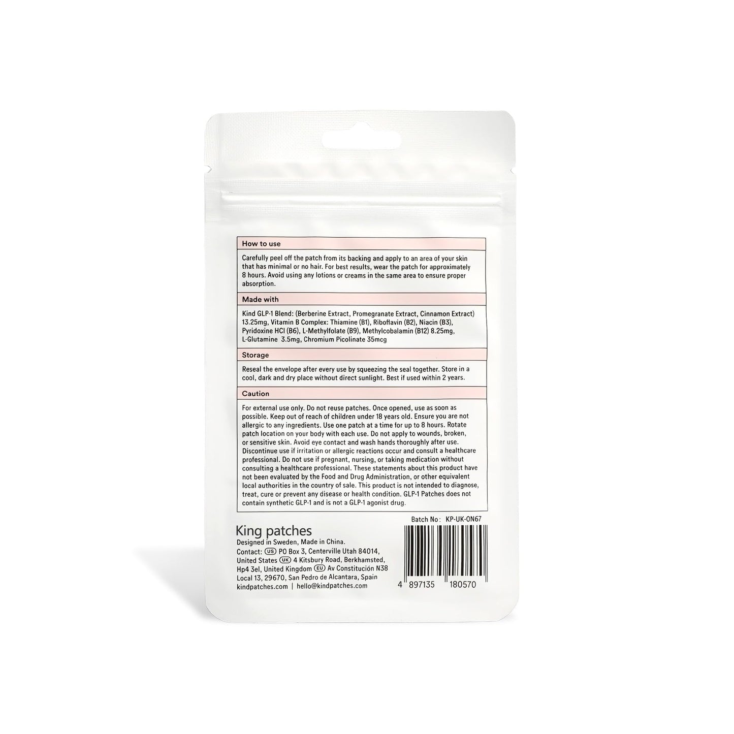 GLP-1 Pat🎊 - Slimming, Skin Tightening, Blood Sugar Support, No Injection, 7- Day Result