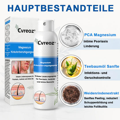 Offizieller Shop🎁: Cvreoz® Magnesium Kräuter Hautspray ⚕️ Entspricht den deutschen Hautpflege-Standards