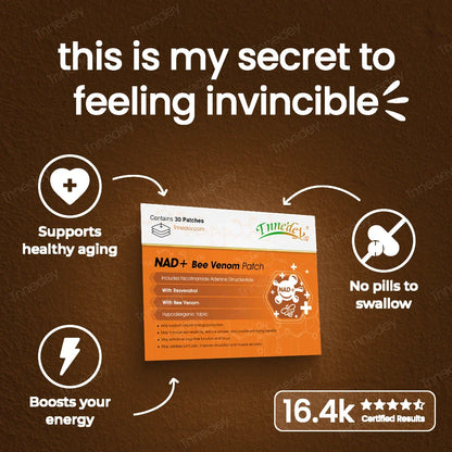 【Official Authorized Store】Tnnedey® 💎NAD+ Bee Venom Patch – Ultimate Skin Rejuvenation & Energy Boost（Last Day Discount：75%）